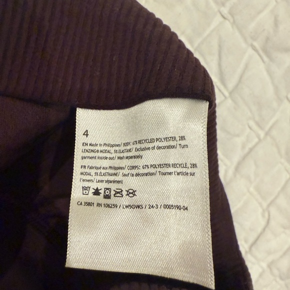Lululemon Brown Soft Stream Ribbed Pants - Picture 2 of 6